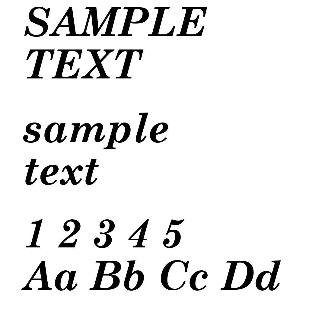 Century Schoolbook Bold Italic