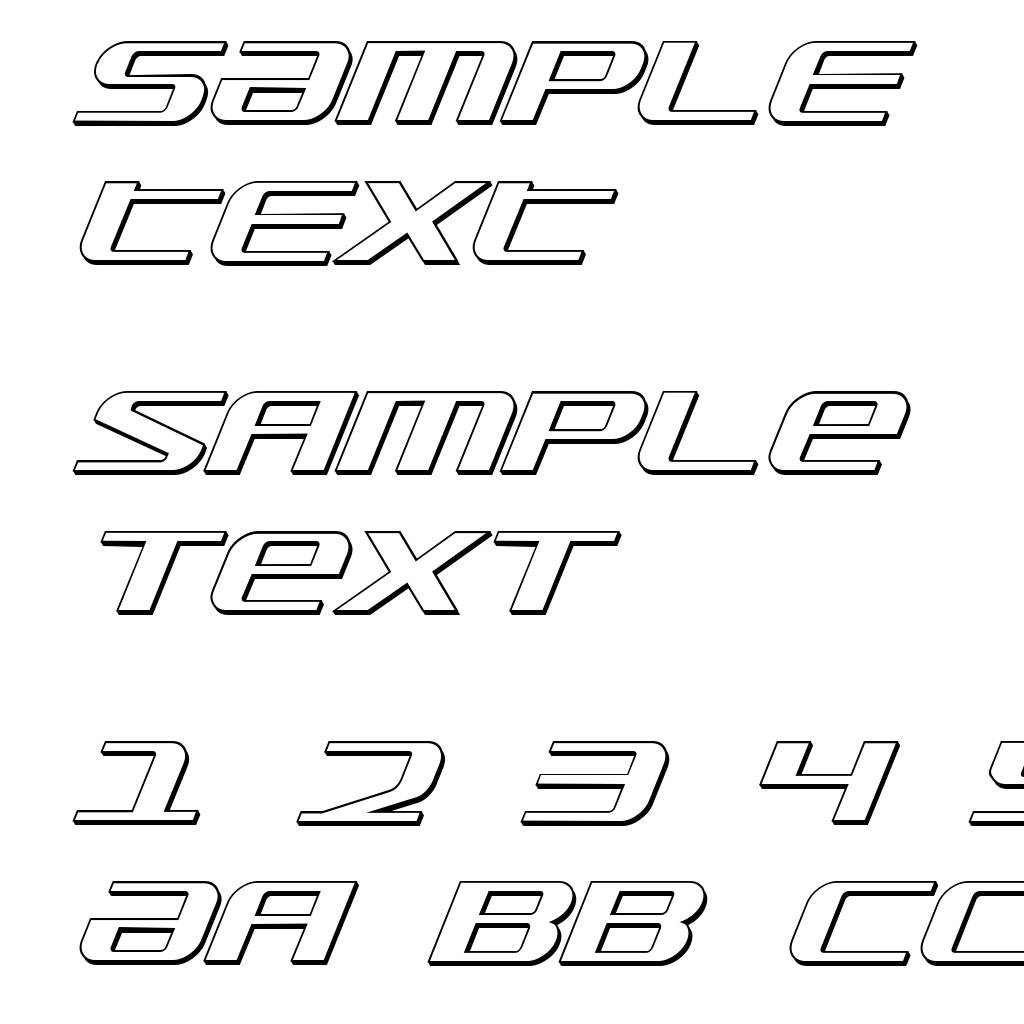 SDF 3D Italic