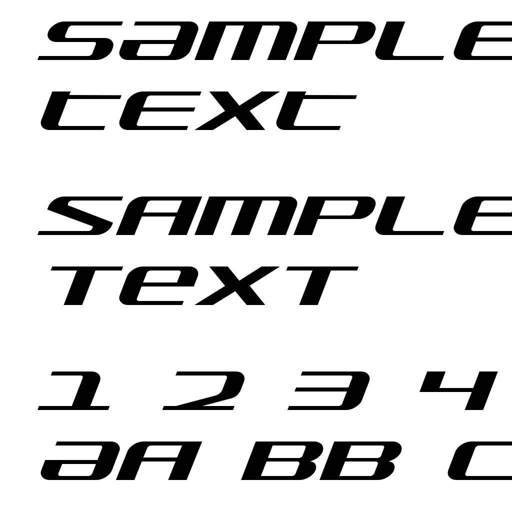 SDF Expanded Italic