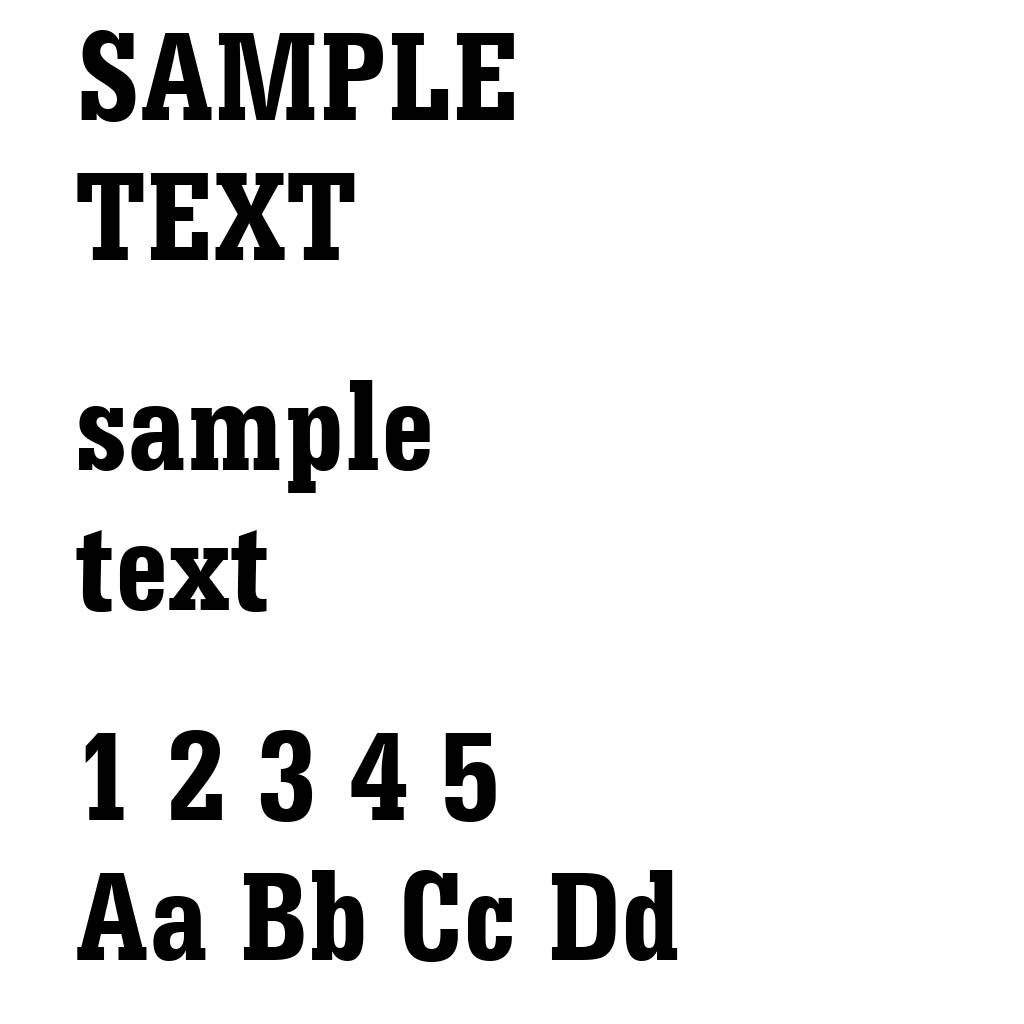 Serifa Bold Condensed BT