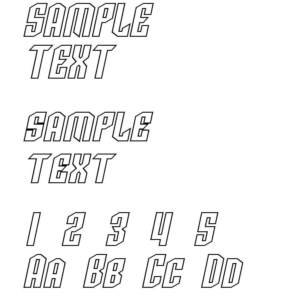 SF Archery Black SC Outline Oblique