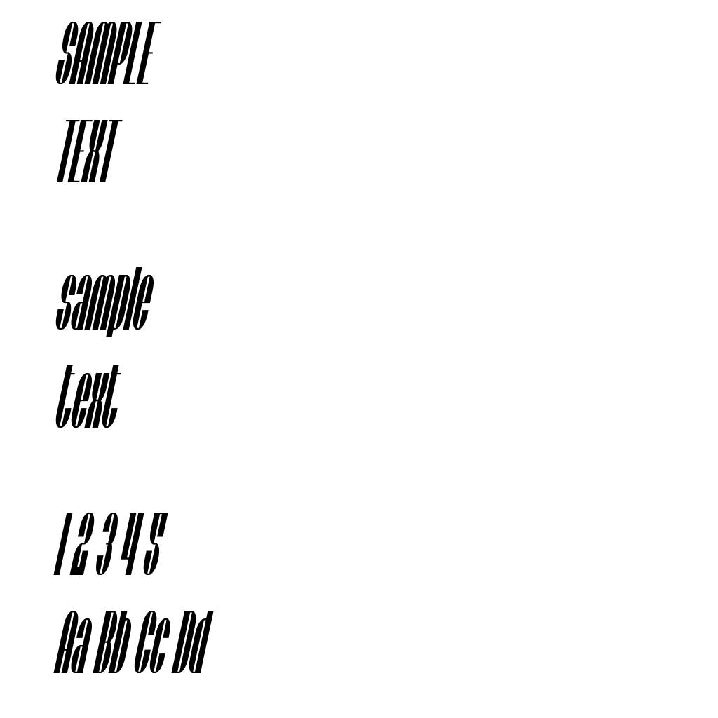 SF Baroquesque Condensed Oblique