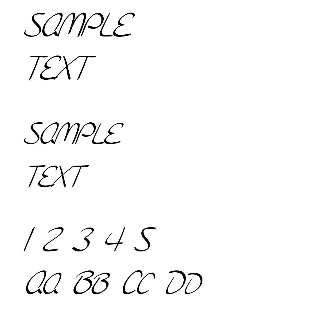 SF Burlington Script SC Italic