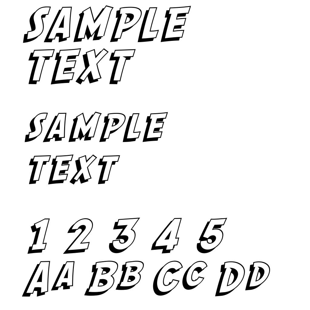 SF Comic Script Shaded