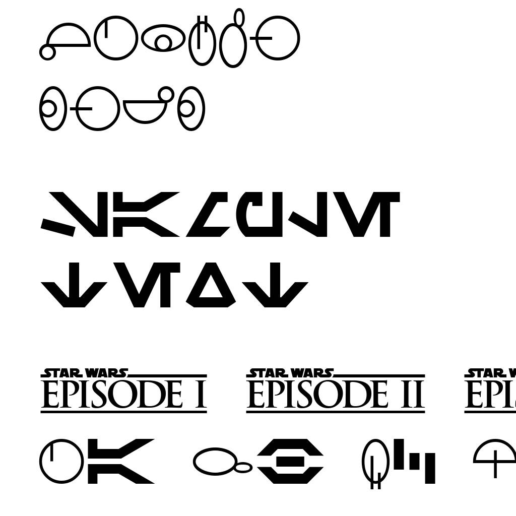 SF Distant Galaxy Symbols