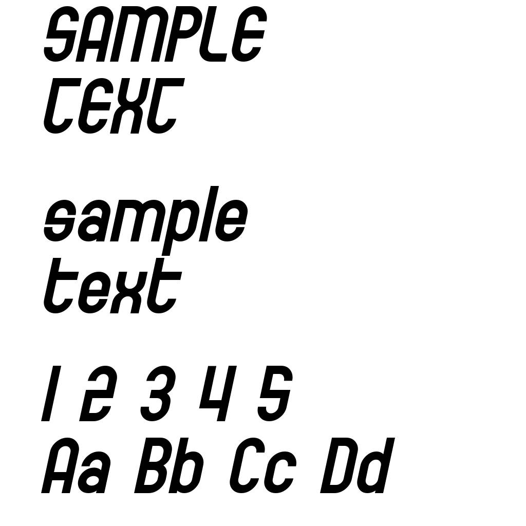 SF Eccentric Opus Bold Oblique