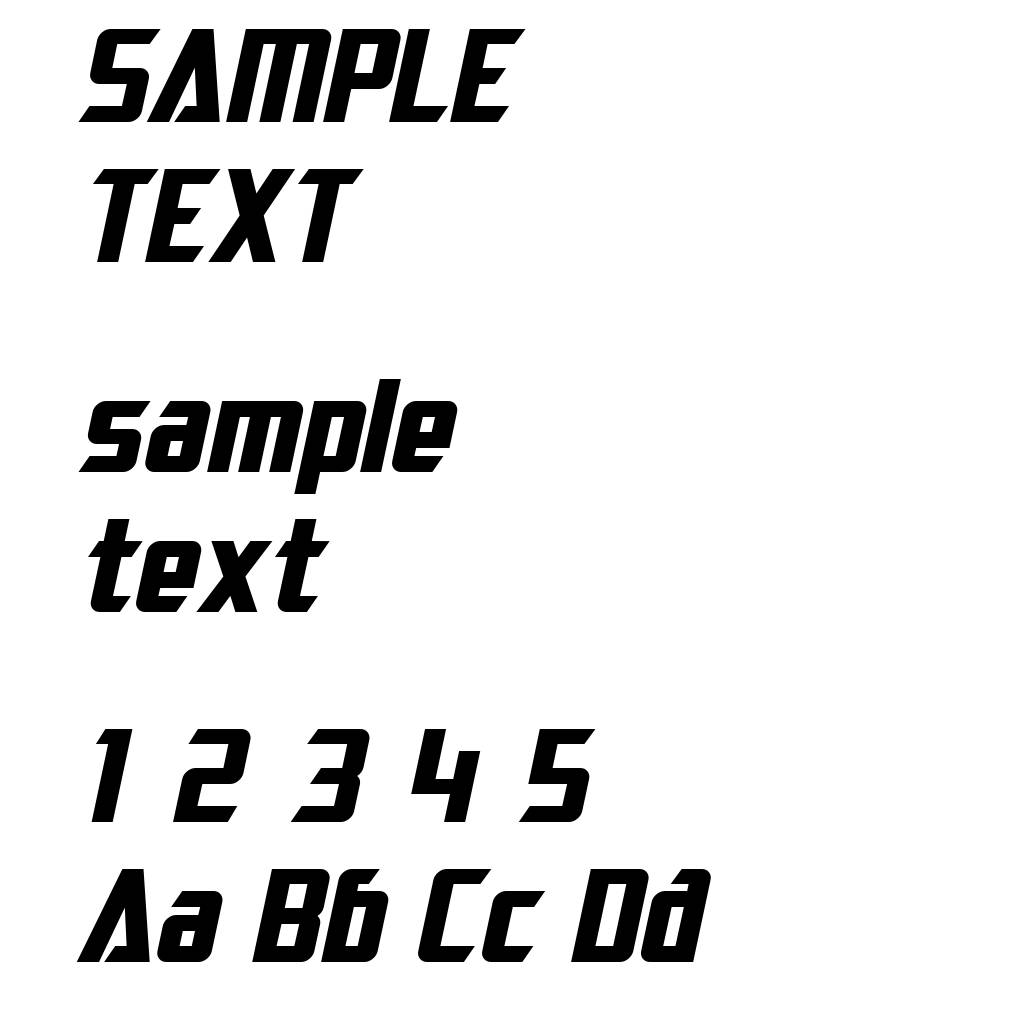 SF Electrotome Bold Oblique