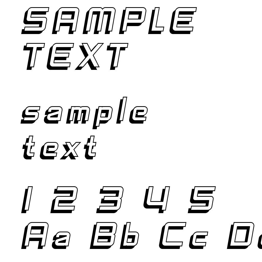 SF Fedora Titles Shadow Italic