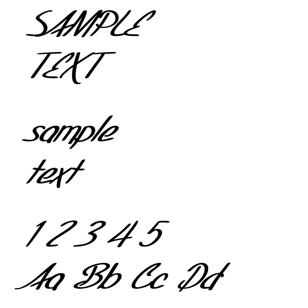 SF Foxboro Script Extended Bold Italic