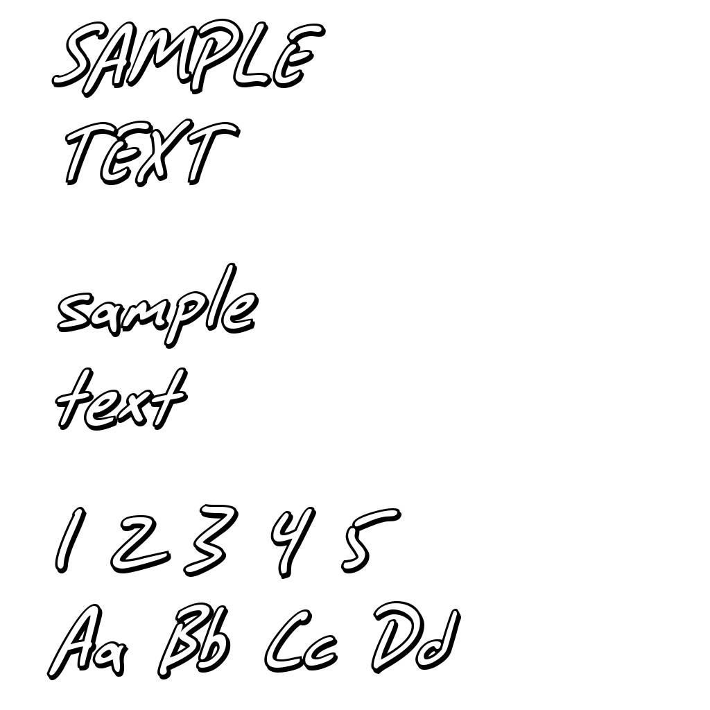 SF Grunge Sans Shadow Italic
