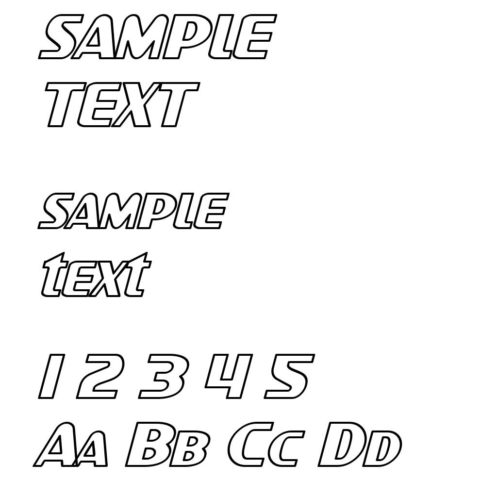 SF Intellivised Outline Italic