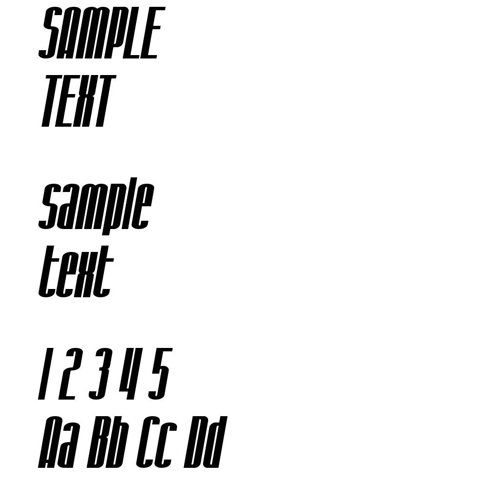 SF Iron Gothic Bold Oblique