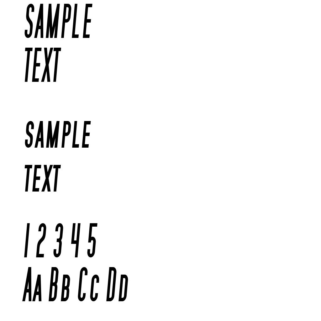 SF Movie Poster Condensed Bold Italic