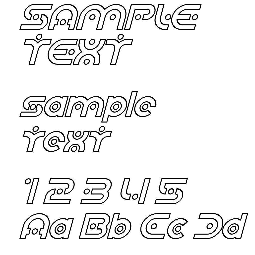 SF Planetary Orbiter Outline Italic