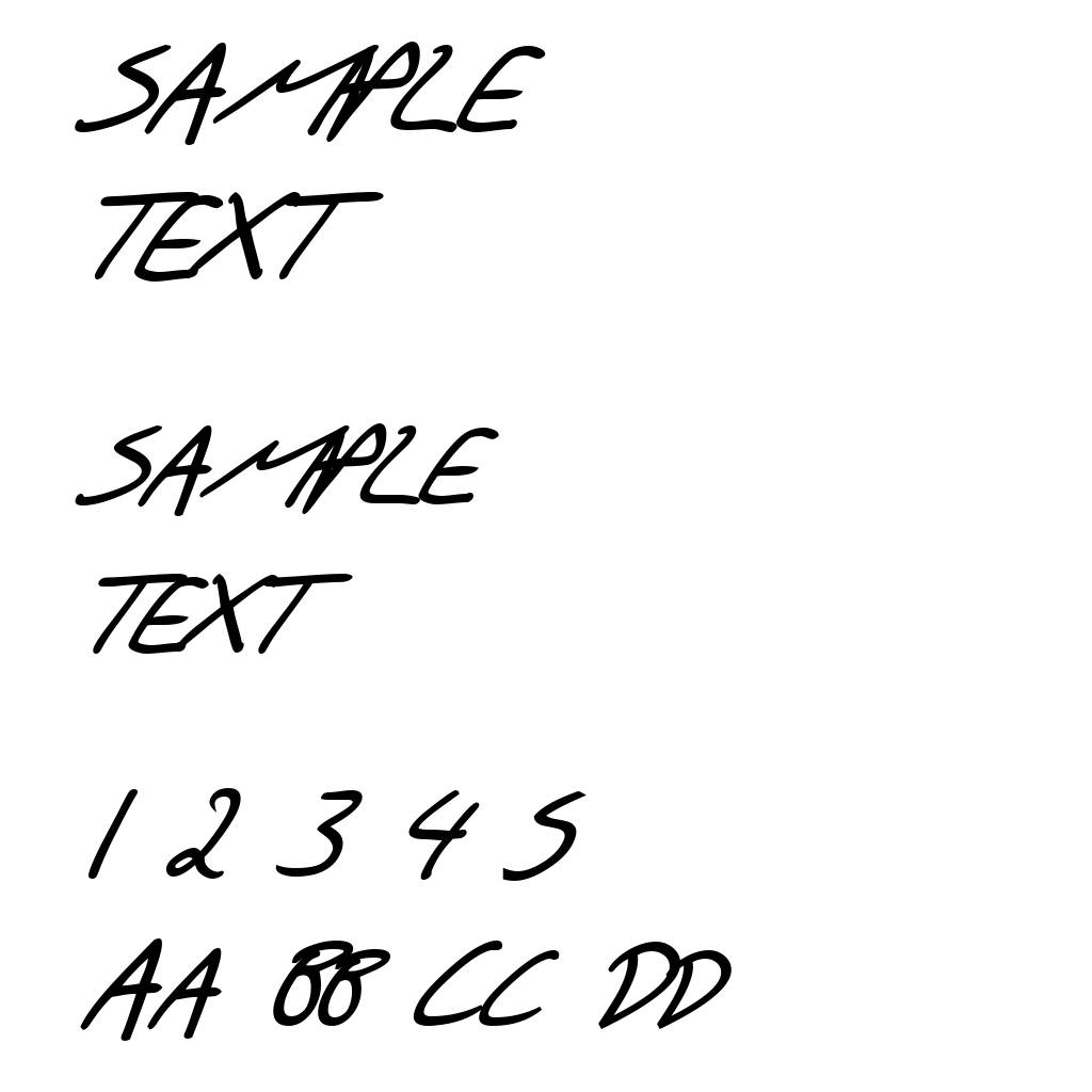 SF Scribbled Sans SC Bold Italic