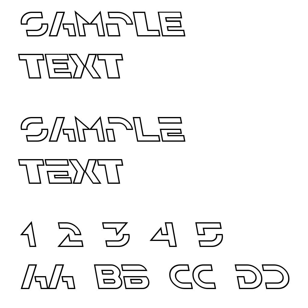 SF Solar Sailer Outline Italic