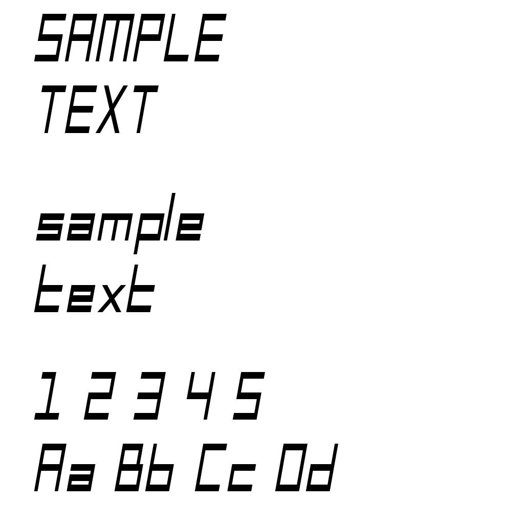 SF Square Head Condensed Italic