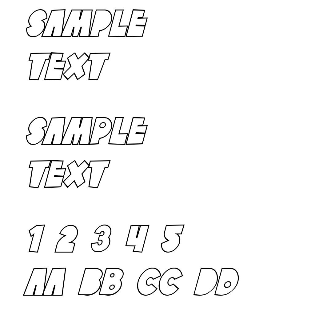 SF Tattle Tales Outline Italic