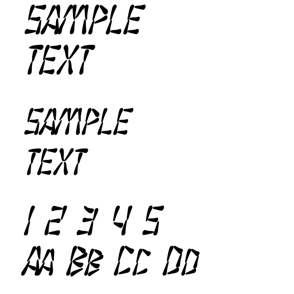 SF Wasabi Condensed Bold Italic