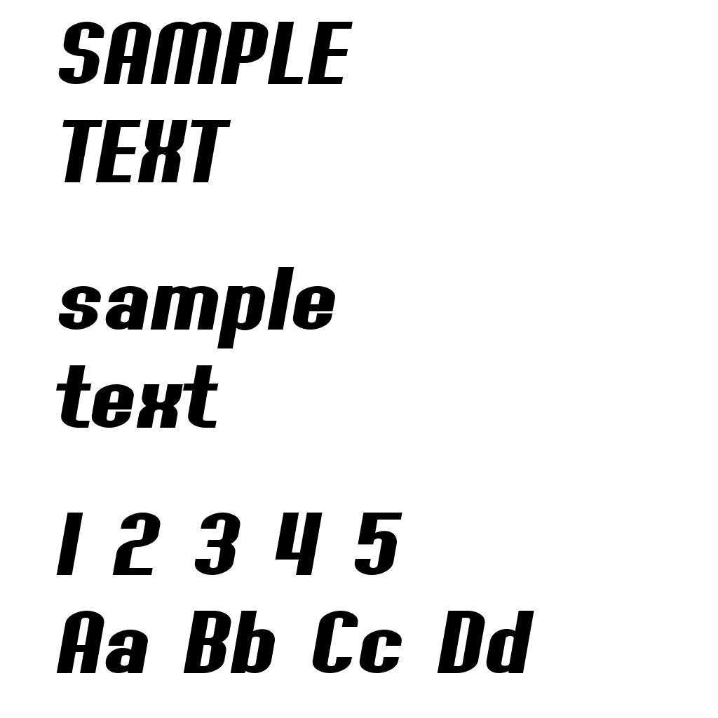 SF Willamette Extended Bold Italic