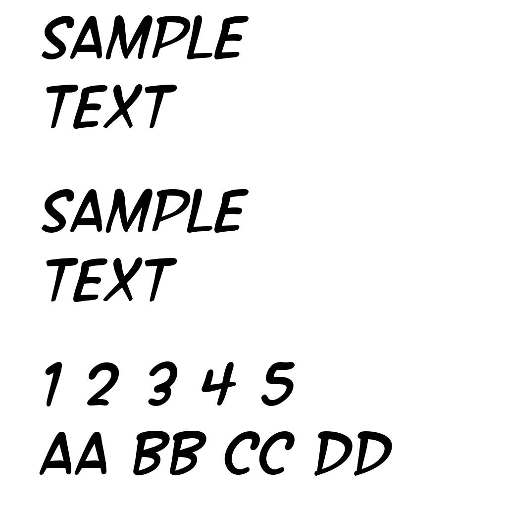 SF Wonder Comic Italic