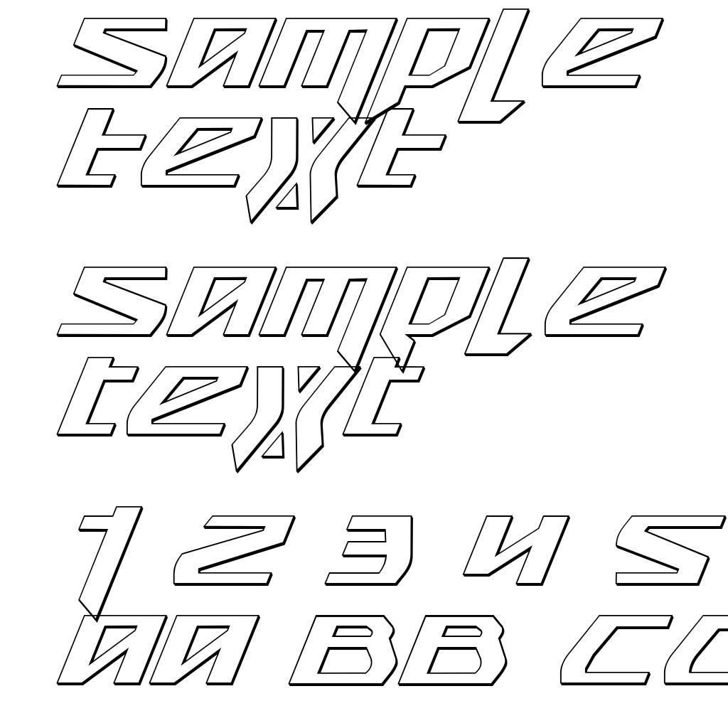Snubfighter 3D Italic