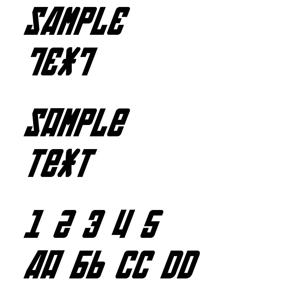 Soviet Bold Italic