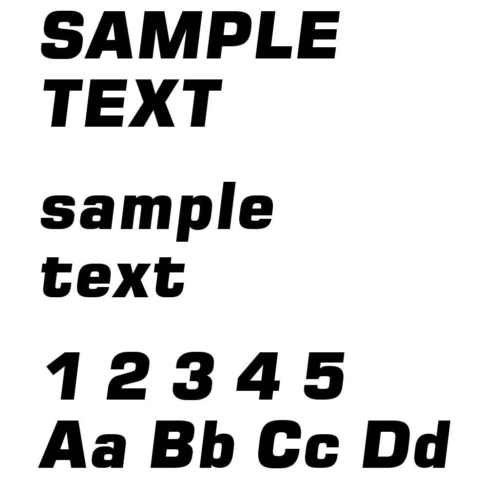 Square 721 Blk-Italic