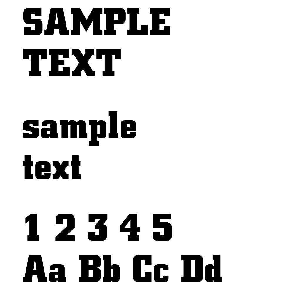 Square Slabserif 711 Bold BT