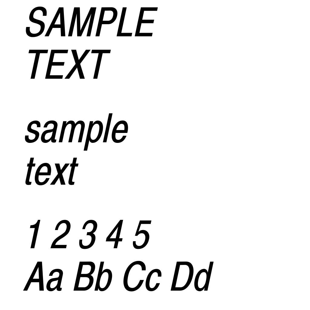 Xerox Sans Serif Narrow Oblique
