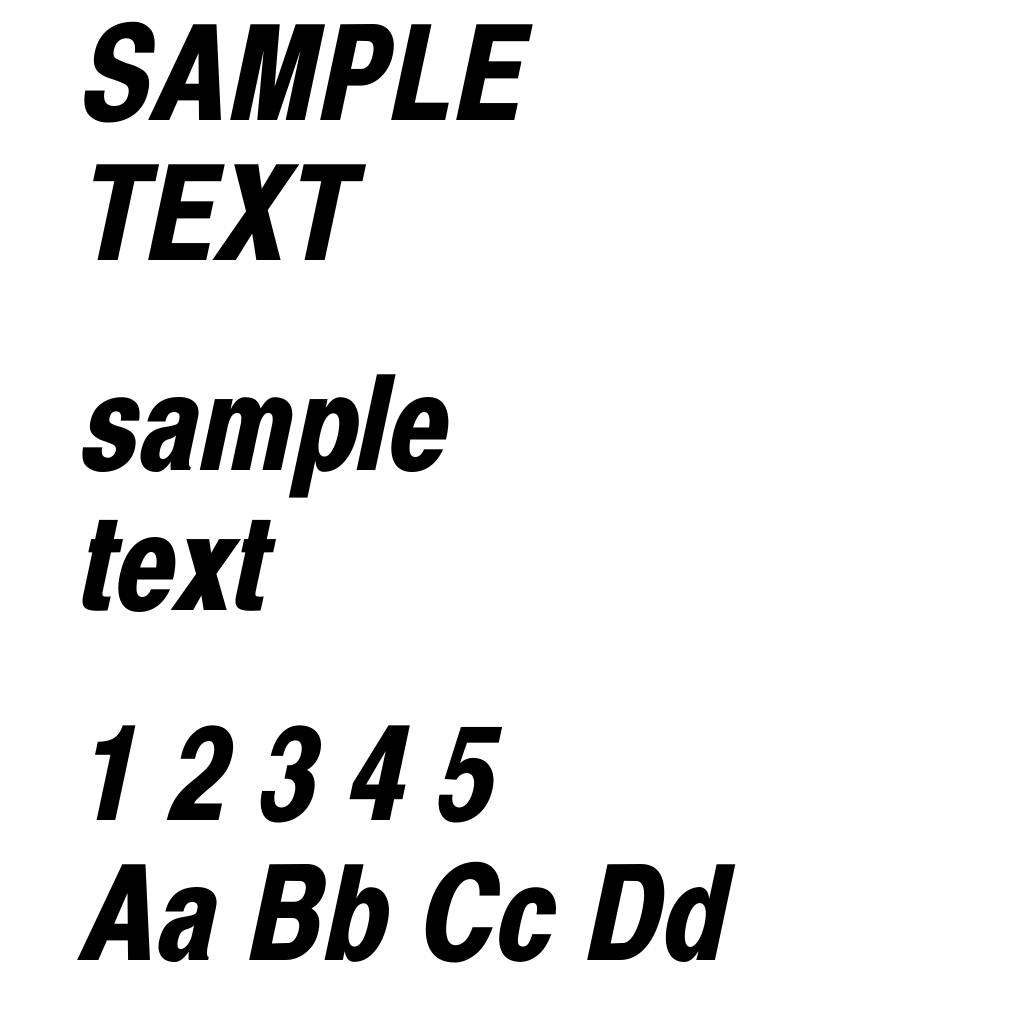 Xerox Sans Serif Narrow Bold Oblique