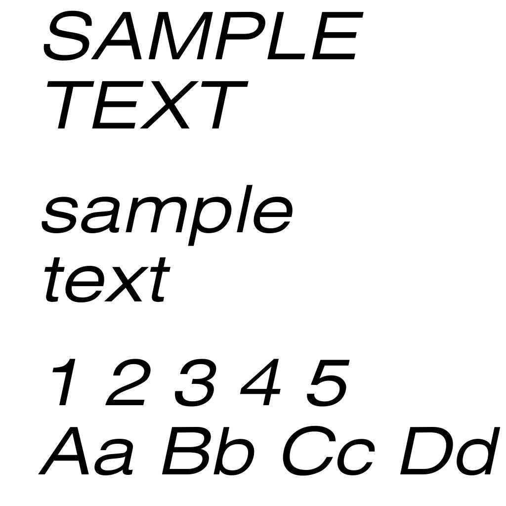 Xerox Sans Serif Wide Oblique