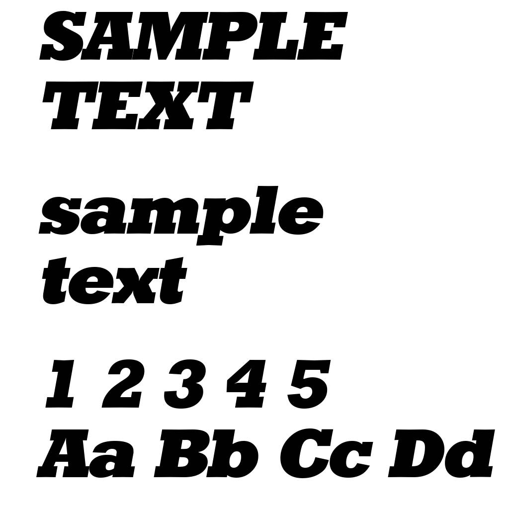 StaffordSerial-Heavy-Italic