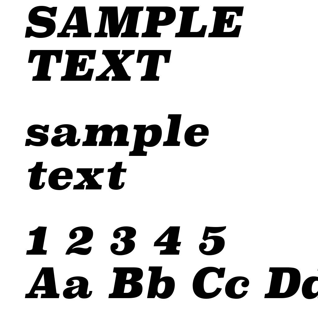 Superclarendon Bl Italic