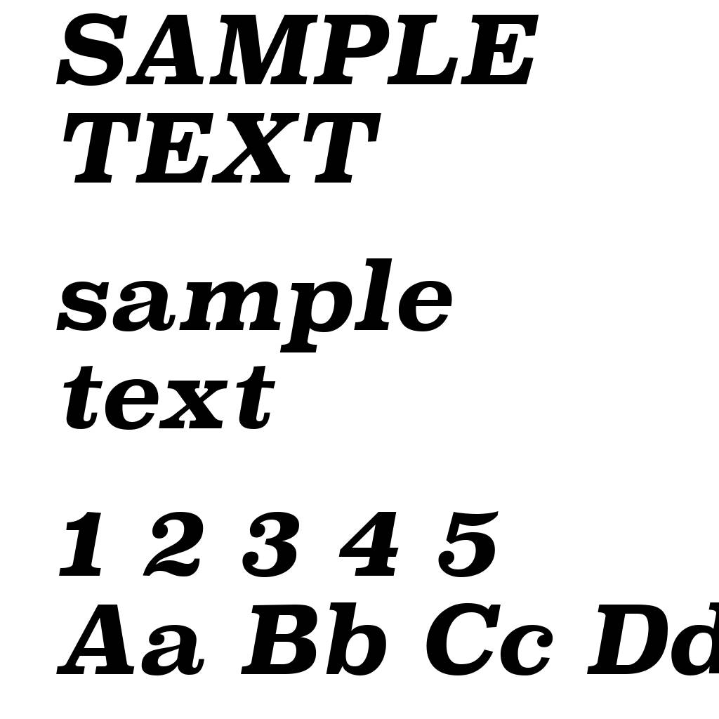 Superclarendon Rg Bold Italic