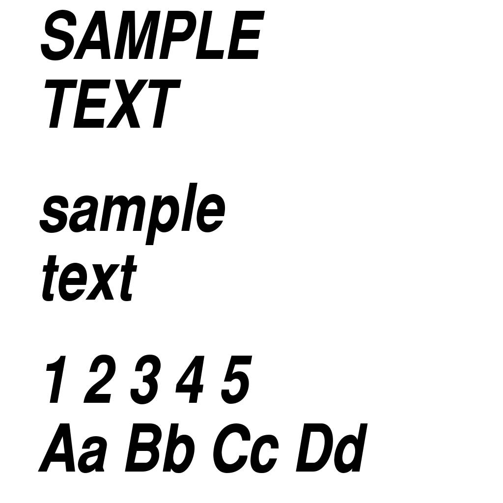 SwitzerlandNarrow Bold Italic