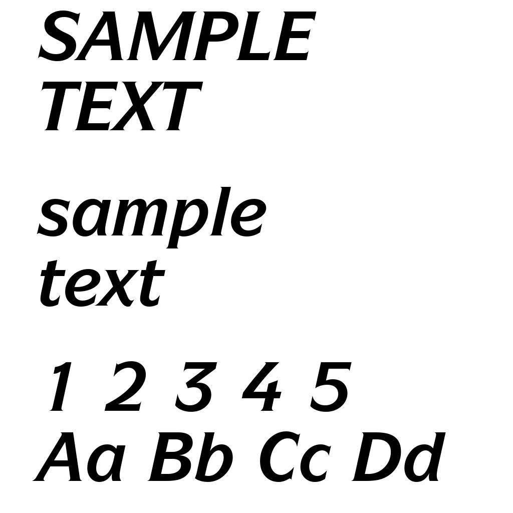 Symbol ITC Bold Italic BT