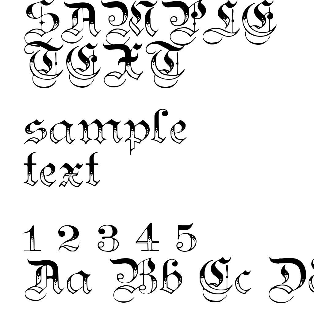 Teutonic No3 DemiBold