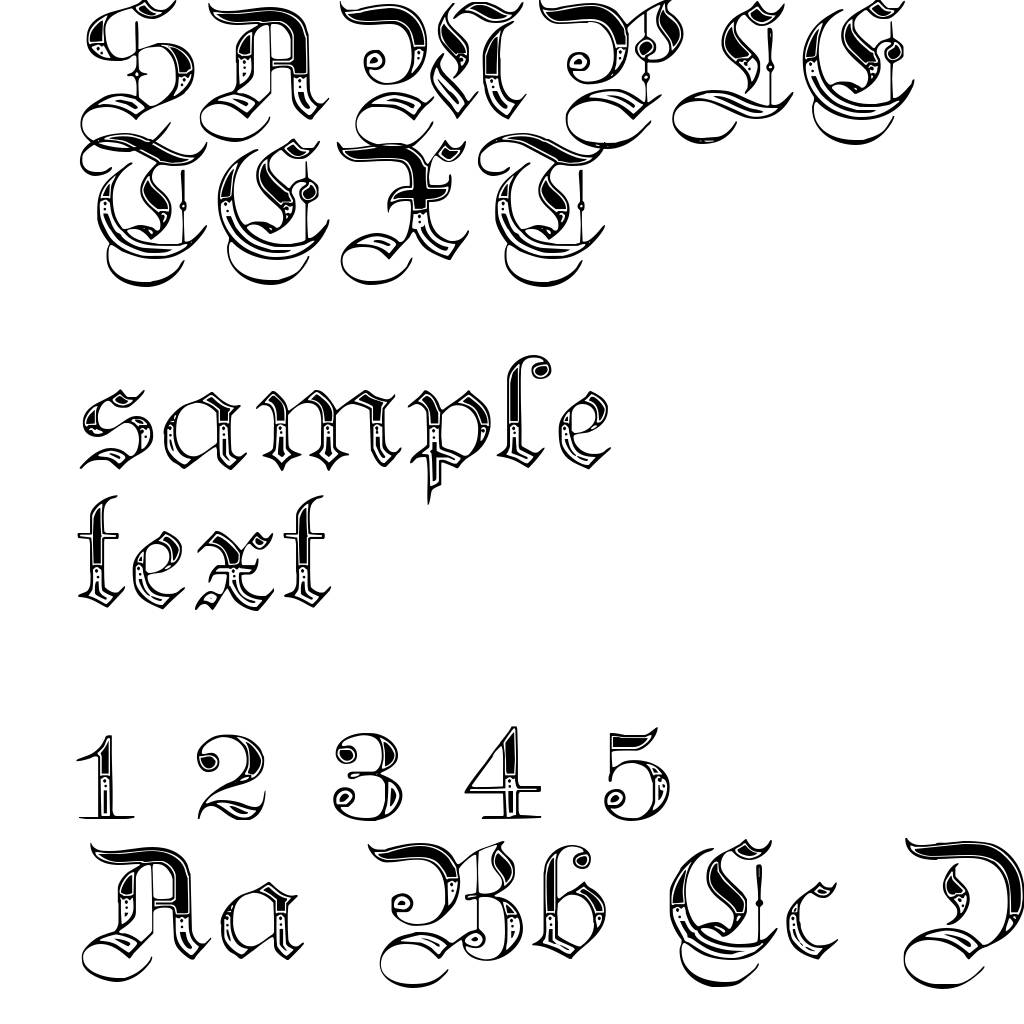 Teutonic No4 DemiBold