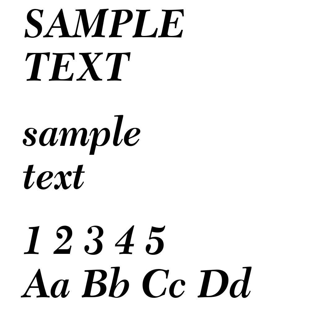 Transitional 511 Bold Italic BT