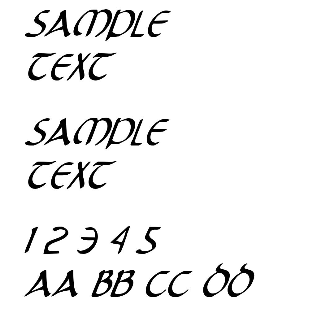Tristram Condensed Italic