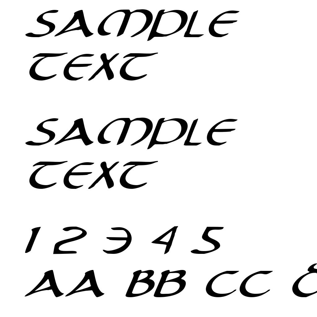 Tristram Expanded Italic