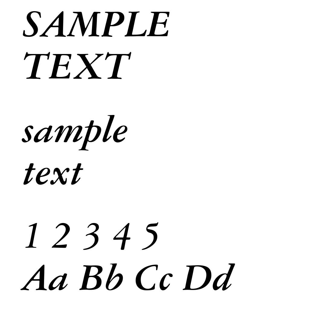 American Garamond Bold Italic BT