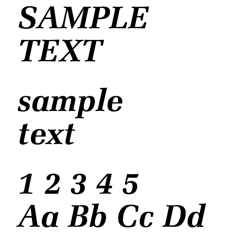 Zapf Elliptical 711 Bold Italic BT