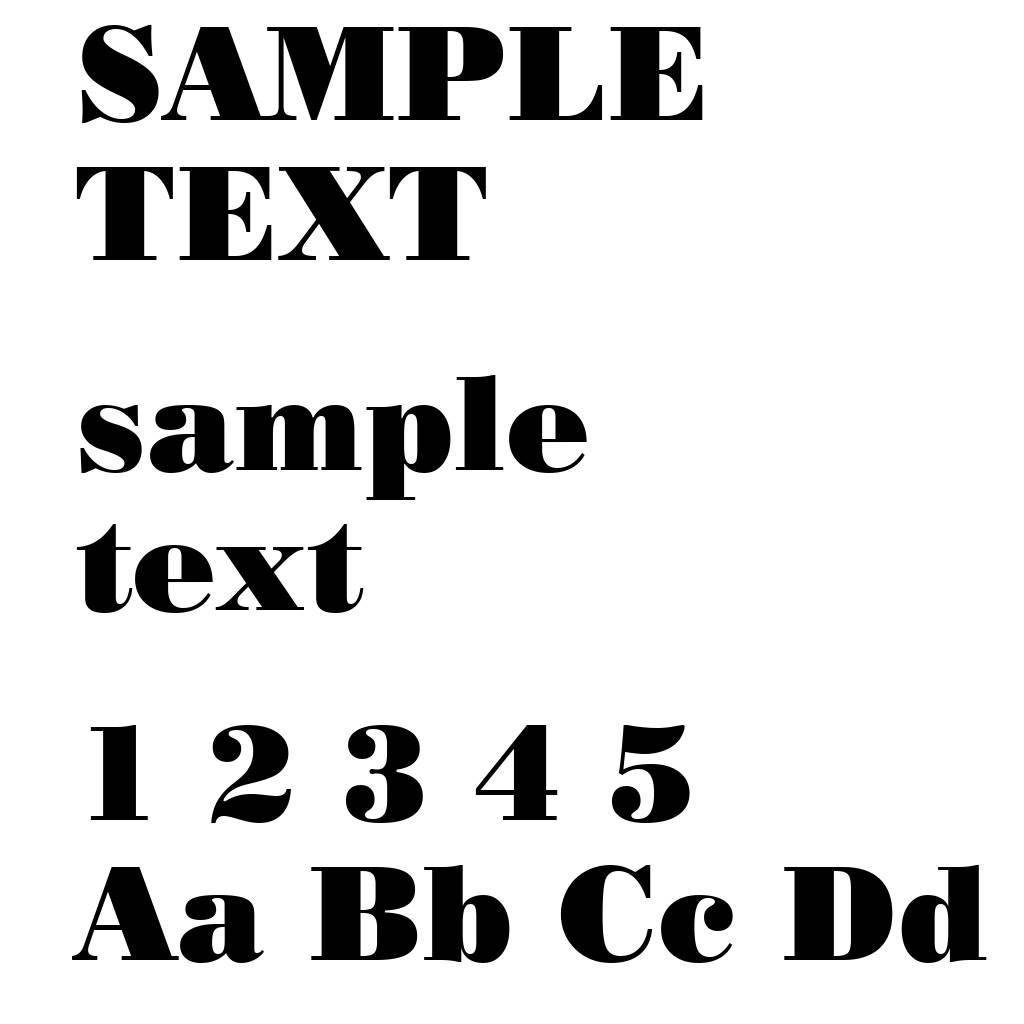 Poster Bodoni BT