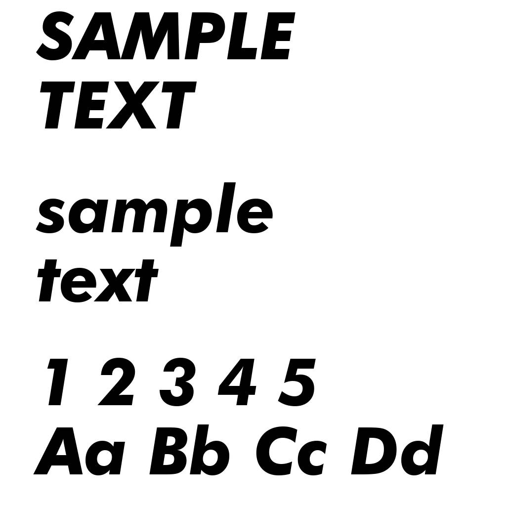Futura Bold Italic BT