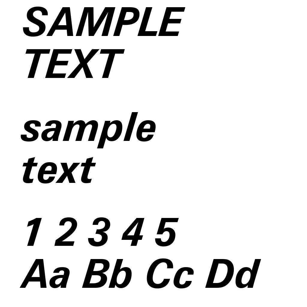Zurich Bold Italic BT
