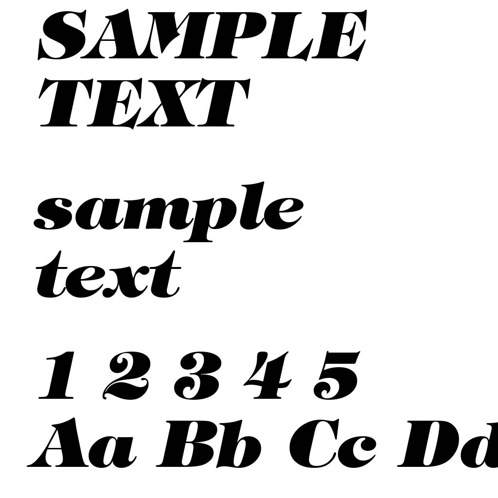 Tiffany Heavy Italic BT