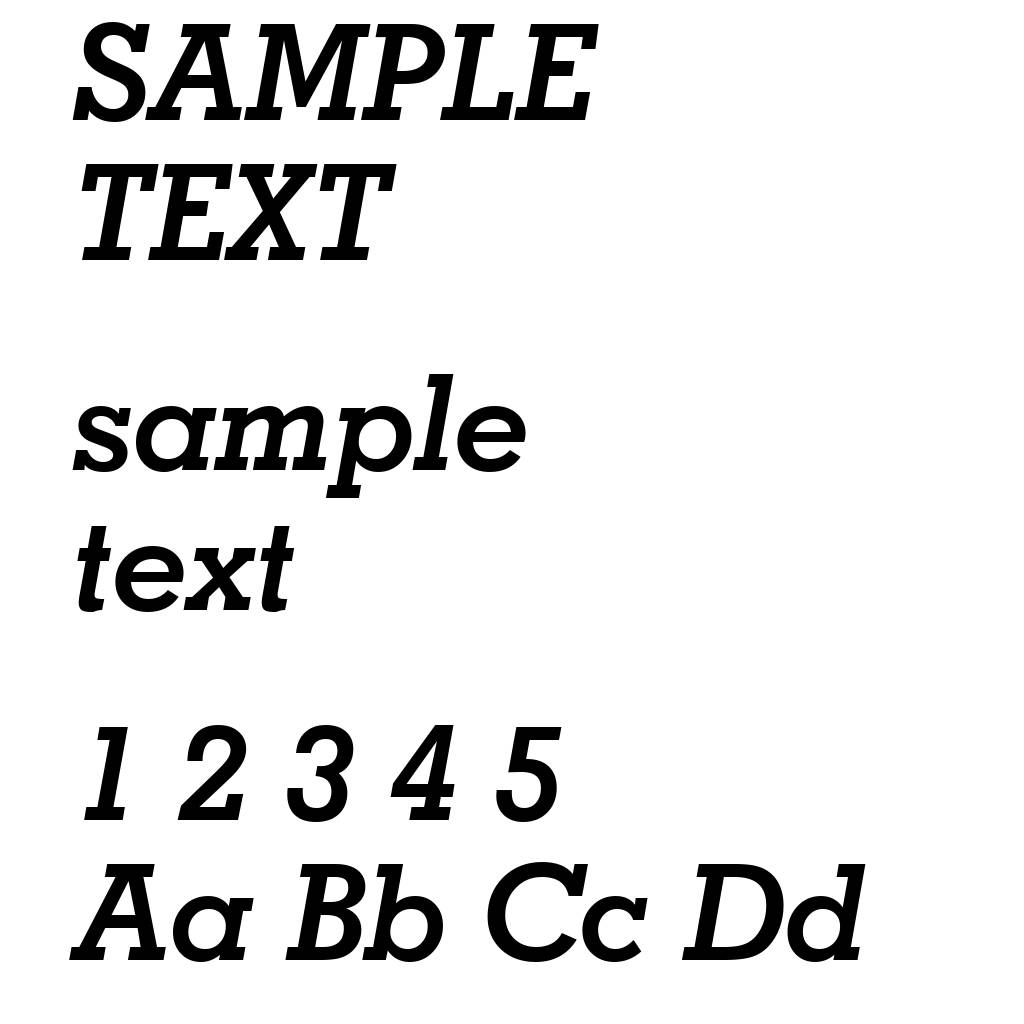 Geometric Slabserif 703 Bold Italic BT