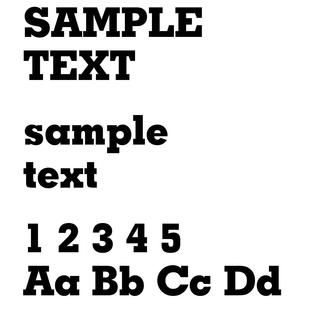 Geometric Slabserif 703 Extra Bold BT